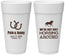 Personalized Wedding 24 oz Foam Cups - Horseshoe | 341