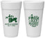 Personalized Wedding 24 oz Foam Cups - Left The Farm Tractor | 347