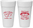 Personalized Wedding 24 oz Foam Cups - Best Friends For Life | 349