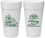 Personalized Wedding 24 oz Foam Cups - Left The Farm Tractor | 352