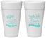 Personalized Wedding 24 oz Foam Cups - Beach | 358