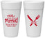 Personalized Wedding 24 oz Foam Cups - Eat Drink Be Married | 368