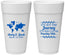 Personalized Wedding 24 oz Foam Cups - Journey Traveling With | 374