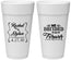 Personalized Wedding 24 oz Foam Cups - We Decided On Forever | 386