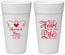 Personalized Wedding 24 oz Foam Cups - Heart Life | 387