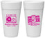 Personalized Wedding 24 oz Foam Cups - Class Love Cassette Tape | 389