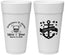 Personalized Wedding 24 oz Foam Cups - Anchor Nautical | 391