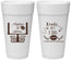 Personalized Wedding 24 oz Foam Cups - Football | 394