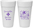 Personalized Wedding 24 oz Foam Cups - Mardi Gras | 398