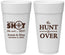 Personalized Wedding 24 oz Foam Cups - The Hunt Is Over | 400