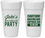 Personalized Bachelor Party 24 oz Foam Cups - Caution Expires On | 40009