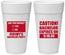 Personalized Bachelor Party 24 oz Foam Cups - Caution Expires On | 40012