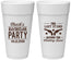 Personalized Bachelor Party 24 oz Foam Cups - Last Stand Wedding Bands | 40015