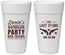 Personalized Bachelor Party 24 oz Foam Cups - The Last Stand | 40016
