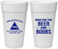 Personalized Bachelor Party 24 oz Foam Cups - Beer And Boobs | 40040