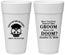 Personalized Bachelor Party 24 oz Foam Cups - Groom Doom Skull | 40041