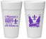 Personalized Bachelor Party 24 oz Foam Cups - Mardi Gras | 40085