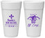 Personalized Bachelor Party 24 oz Foam Cups - Mardi Gras | 40089