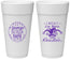 Personalized Bachelor Party 24 oz Foam Cups - Mardi Gras | 40090