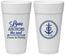Personalized Wedding 24 oz Foam Cups - Love Anchors The Soul | 405