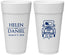 Personalized Wedding 24 oz Foam Cups - Just Married Old Car | 413
