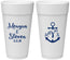 Personalized Wedding 24 oz Foam Cups - Monogram Nautical | 414
