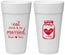 Personalized Wedding 24 oz Foam Cups - Mason Jar | 415