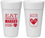 Personalized Wedding 24 oz Foam Cups - Eat Drink Be Married | 417