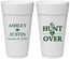Personalized Wedding 24 oz Foam Cups - The Hunt Is Over | 422