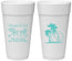 Personalized Wedding 24 oz Foam Cups - Beach | 423