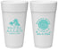 Personalized Wedding 24 oz Foam Cups - Sandy Hugs Salty Kisses | 425