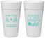 Personalized Wedding 24 oz Foam Cups - Vows Are Done Enjoy Sun | 428