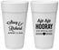 Personalized Wedding 24 oz Foam Cups - Hip Hop Hooray | 436