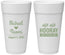 Personalized Wedding 24 oz Foam Cups - Sip Sip Hooray | 437