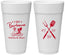 Personalized Wedding 24 oz Foam Cups - I Do Barbecue Bbq | 446
