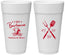 Personalized Wedding 24 oz Foam Cups - I Do Barbecue Bbq | 447