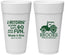Personalized Wedding 24 oz Foam Cups - Tractor Hitchin | 448