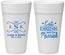 Personalized Wedding 24 oz Foam Cups - Eat Drink Be Married | 463