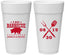 Personalized Wedding 24 oz Foam Cups - I Do Barbecue Bbq | 473