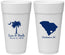 Personalized Wedding 24 oz Foam Cups - Palmetto Tree | 476