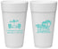 Personalized Wedding 24 oz Foam Cups - Sun Sand Drink In My Hand | 479
