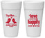 Personalized Wedding 24 oz Foam Cups - Happily Ever After | 480