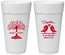 Personalized Wedding 24 oz Foam Cups - Love Birds | 481