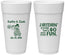Personalized Wedding 24 oz Foam Cups - Tractor Hitchin | 489