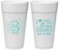 Personalized Wedding 24 oz Foam Cups - Sandy Feet Salty Kisses | 490