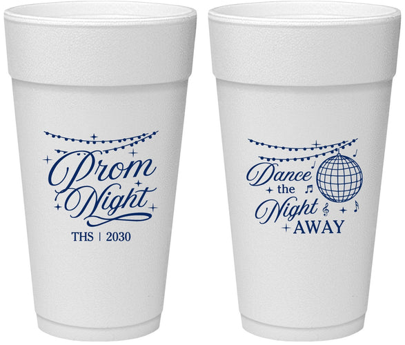 Personalized Prom 24 oz Foam Cups - Dance The Night Away | 50001