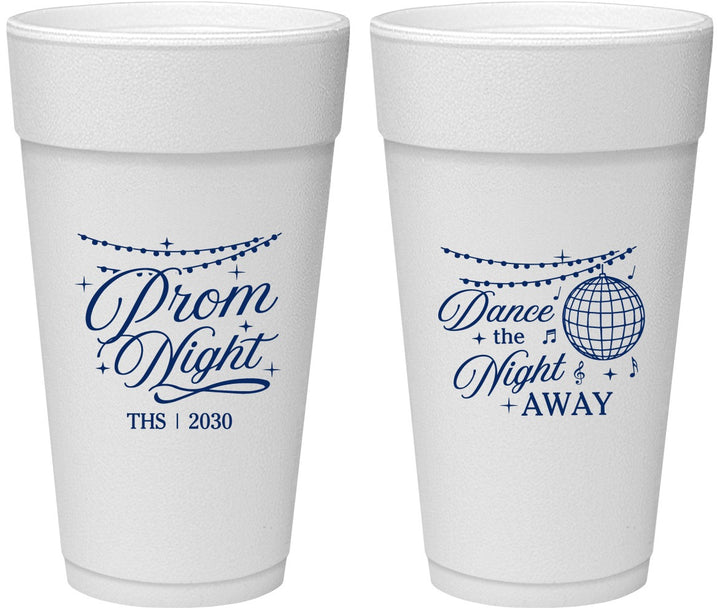 Personalized Prom 24 oz Foam Cups - Dance The Night Away | 50001
