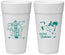 Personalized Wedding 24 oz Foam Cups - Bahamas | 507