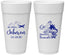 Personalized Wedding 24 oz Foam Cups - Bermuda | 513