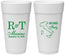 Personalized Wedding 24 oz Foam Cups - Italy | 514